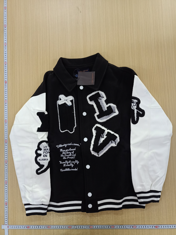 Black LV Varsity Jacket