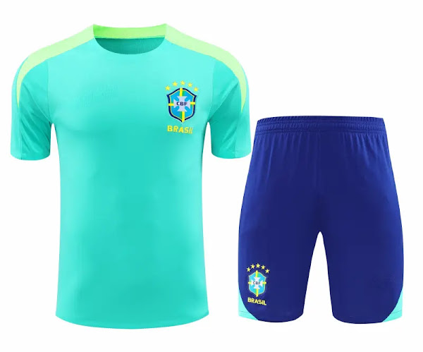 2425 Brazil Training clothes suit Short sleeve Fan version