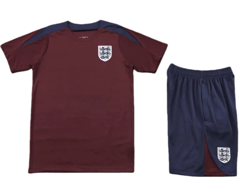 2425 England Training clothes suit Short sleeve Fan version