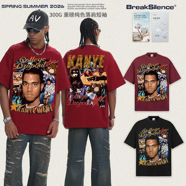 2026 Kanye West American Vintage Men's Short Sleeve T-Shirt